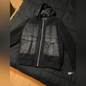 Karl Lagerfeld Black Hooded Jacket